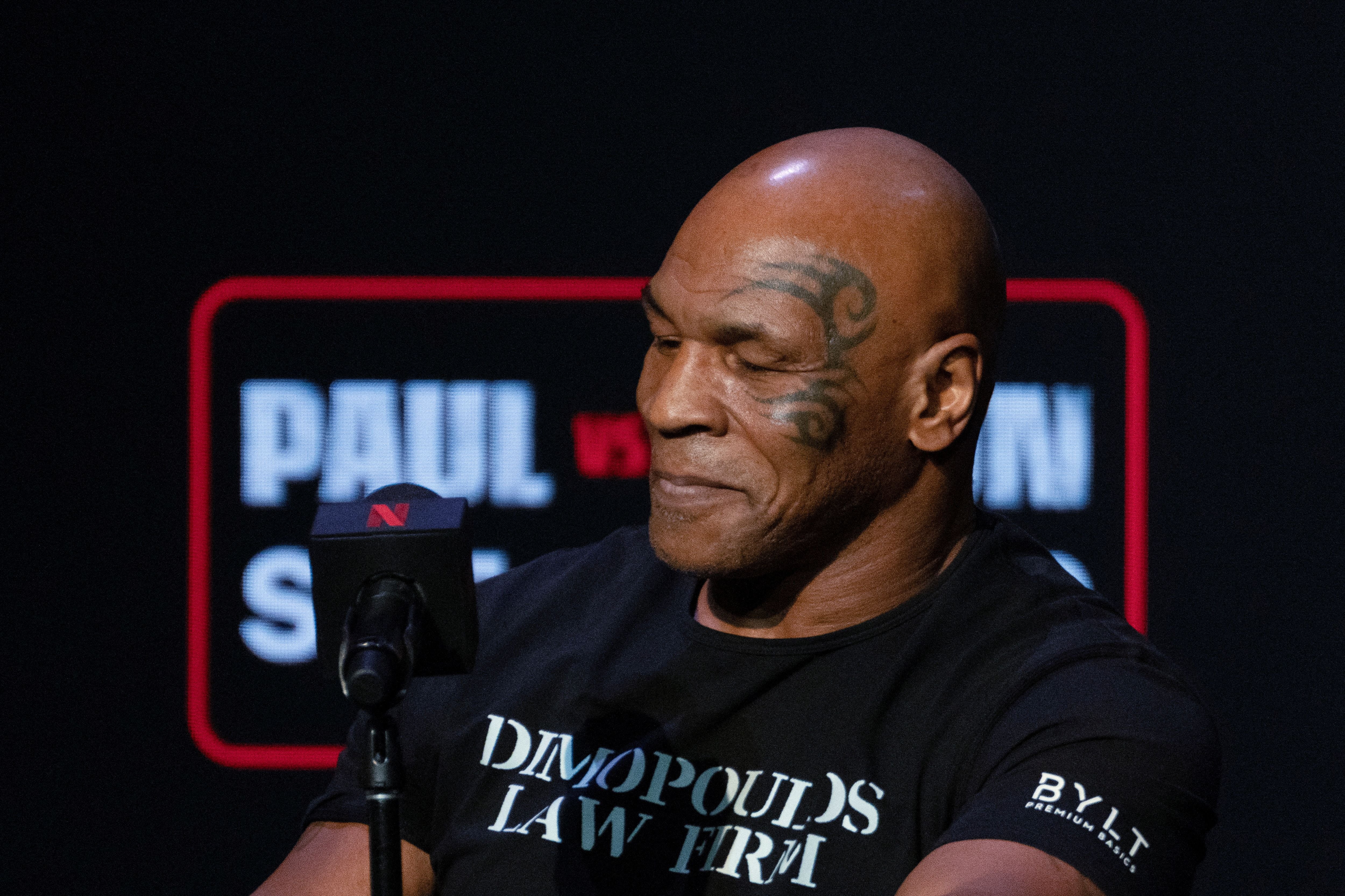 Las primeras imágenes de Mike Tyson y su físico previo a la pelea 