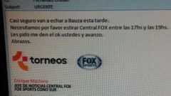 FOX da por hecho el cese de Bauza con Argentina