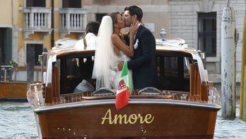 17/06/17 Real Madrid and Spain star Alvaro Morata and Alice Campello&#039;s wedding in Venice. Just Married. boda de alvaro morata y alice campello en venecia  foto:gtresonline 