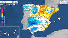 AEMET vaticina inestabilidad meteorológica para final de año: zonas afectadas por la lluvia