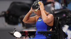 La nadadora espa&ntilde;ola Teresa Perales se prepara para competir en las series de los 50 metros espalda en clase S5 en los Juegos Paral&iacute;mpicos de Tokio 2020. 