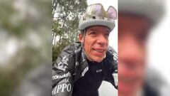 El ciclista colombiano no se detiene en sus entrenamientos preparatorios a su temporada.
