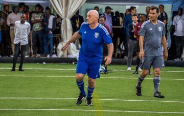 FIFA president Gianni Infantino hosted and played in a game at the reopening of the Nyamirambo Stadium.