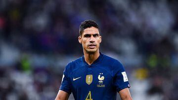 Raphael VARANE of France during the FIFA World Cup Qatar 2022, Round of 16 match between France and Poland at Al Thumama Stadium on December 4, 2022 in Doha, Qatar. (Photo by Baptiste Fernandez/Icon Sport via Getty Images)