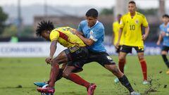Colombia y Uruguay se enfrentaron en el partido que abrió el Sudamericano Sub 17 en Guayaquil.
