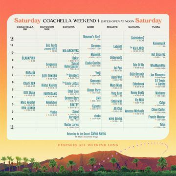 Horarios y line up de Coachella 2023 del 15 de abril