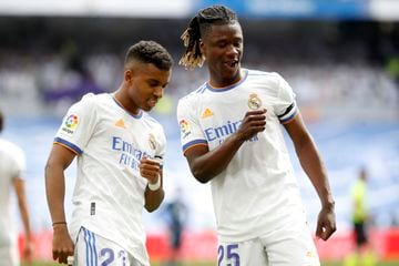 Camavinga y Rodrygo, con el Real Madrid.