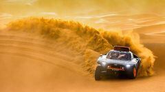 El Audi del Dakar, en el test de Marruecos.