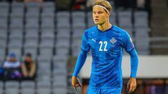 Andri Gudjohnsen marc&oacute; un gol con la absoluta de Islandia.
