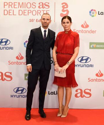 Alejandro Valverde and his wife Natalia Mateo