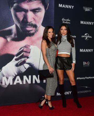 Manny Pacquiao presentó su película "Manny" en Los Ángeles. La belleza y el glamour se tomaron aquel momento.