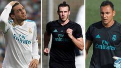 Mateo Kovacic, Gareth Bale y Keylor Navas.