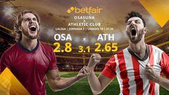 CA Osasuna vs. Athletic Club: horario, TV, estadísticas, clasificación y pronósticos LaLiga