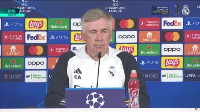 Ancelotti, desencadenado: le comentan lo que dijo Xavi de los objetivos del Barça en Champions y responde así con los del Madrid
