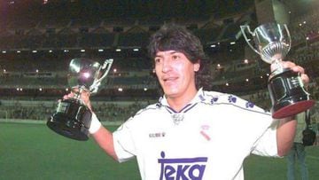 Iván Zamorano netted a century of goals in his time as a Real Madrid player.