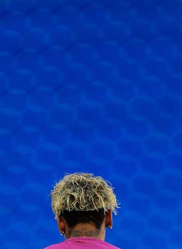 Neymar optó por este peinado para su participación en el Mundial de Rusia de 2018.