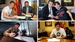 Las renovaciones de Messi. 
