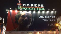 Netflix levanta un cartel en pleno centro de Madrid con su serie Narcos con un juego de palabras.