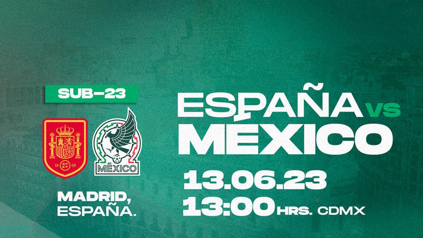 La Sub-23 de México se enfrenta a España en Madrid