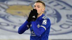 Leicester's Jamie Vardy out for a month with hamstring injury