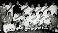 Selecci&oacute;n peruana que se proclam&oacute; campeona de Am&eacute;rica el 28 de octubre de 1975.