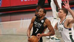 The Brooklyn Nets took a 3-2 series lead over the Milwaukee Bucks after coming back from 17 points down in Game 5. Kevin Durant had a historic night.