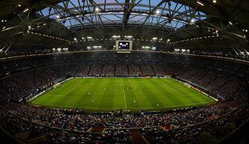 El Veltins Arena, la sede de uno de los clásicos de la Bundesliga, el Schalke 04. 