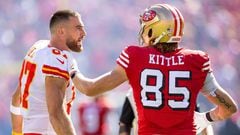 Travis Kelce y George Kittle, el gran duelo individual del Super Bowl