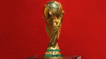 El trofeo de campeón de la Copa del Mundo.
