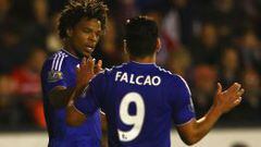 Remmy ha marcado 10 goles con el Chelsea en dos temporadas; Falcao lleva uno en la primera. 