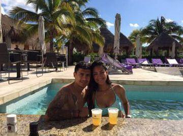 Rubio se fue a Playa del Carmen con su pareja.