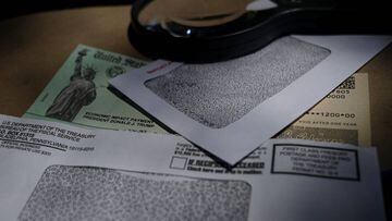 Cheque de est&iacute;mulo del IRS fotografiado en San Antonio, Texas. Abril 23, 2020.
