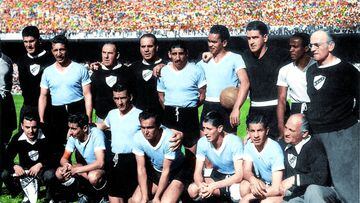 16/07/1950 Uruguay-Brasil. 
Urguay, Campeona del Mundo de 1950.