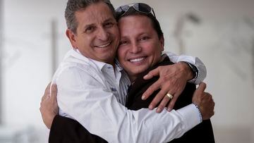 Bogotá. 13 de Mayo de 2016. Darío Gómez (Izquierda) en compañía de Giovanny Ayala (Derecha). (Colprensa - Mauricio Alvarado)