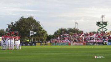 Santa Fe cay&oacute; frente al Bayer Leverkusen en la Florida Cup.