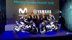 Presentación del equipo Yamaha de MotoGP en Madrid.