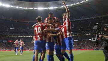 Simeone's side recorded a vital win over rivals Real Madrid in their hunt for Champions League football next season. Madrid have already won the the title.
