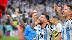 LUSAIL, QATAR. DECEMBER 9th: Players of Argentina celebrates after winning the FIFA World Cup Qatar 2022 Quarter-Final match between Netherlands and Argentina held at the Lusail stadium, in Lusail, Qatar.(PHOTO BY MIGUEL GUTIERREZ/STRAFFON IMAGES/MANDATORY CREDIT/EDITORIAL USE/NOT FOR SALE/NOT ARCHIVE)