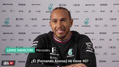 El lío de Hamilton con la edad de Alonso: "¿No tenía 40?"