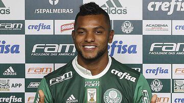 Miguel Borja ya viste la camiseta 12 de Palmeiras
