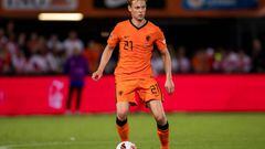 De Jong en un partido reciente con Holanda.