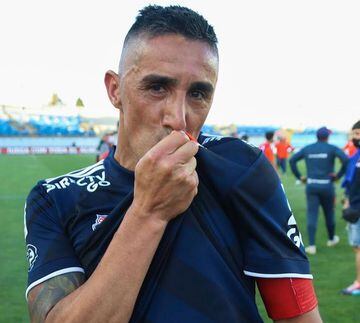 'Rocky' González en su último partido con la U.