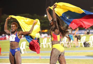 Caterine Ibargüen gana la medalla de oro en el salto triple de los Juegos Centroamericanos y del Caribe Barranquilla 2018. Urrutia fue medalla de plata