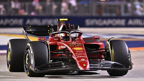 Carlos Sainz (Ferrari F1-75). Marina Bay, Singapur. F1 2022.