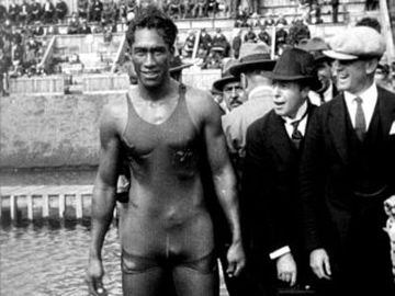 Duke won the gold in the 100m in Stockholm 1912 and 1920 in Antwerp. He also got gold in the 4x100 in 1920.