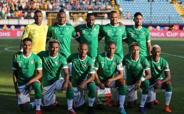 Soccer Football - Africa Cup of Nations 2019 - Round of 16 - Madagascar v DR Congo - Alexandria Stadium, Alexandria, Egypt - July 7, 2019 Madagascar team group before the match REUTERS/Suhaib Salem