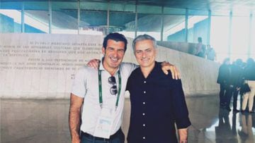 Mourinho y Figo visitaron el Museo Nacional de Antropología