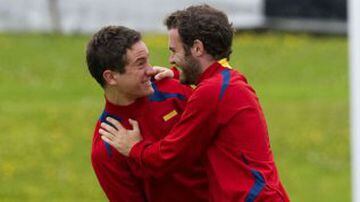 Ander Herrera and Juan Mata.