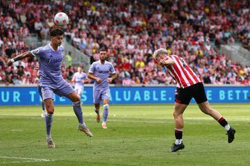 Sergi Canós marcó un gol de cabeza al Leeds en el último partido de Premier./ Reuters