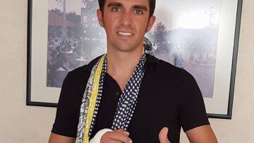 Contador, intervenido con éxito de un tendón de la muñeca